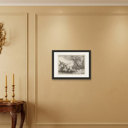 Orlonzo - FRAMED CANVAS BLACK 6045cm2418 ROOM