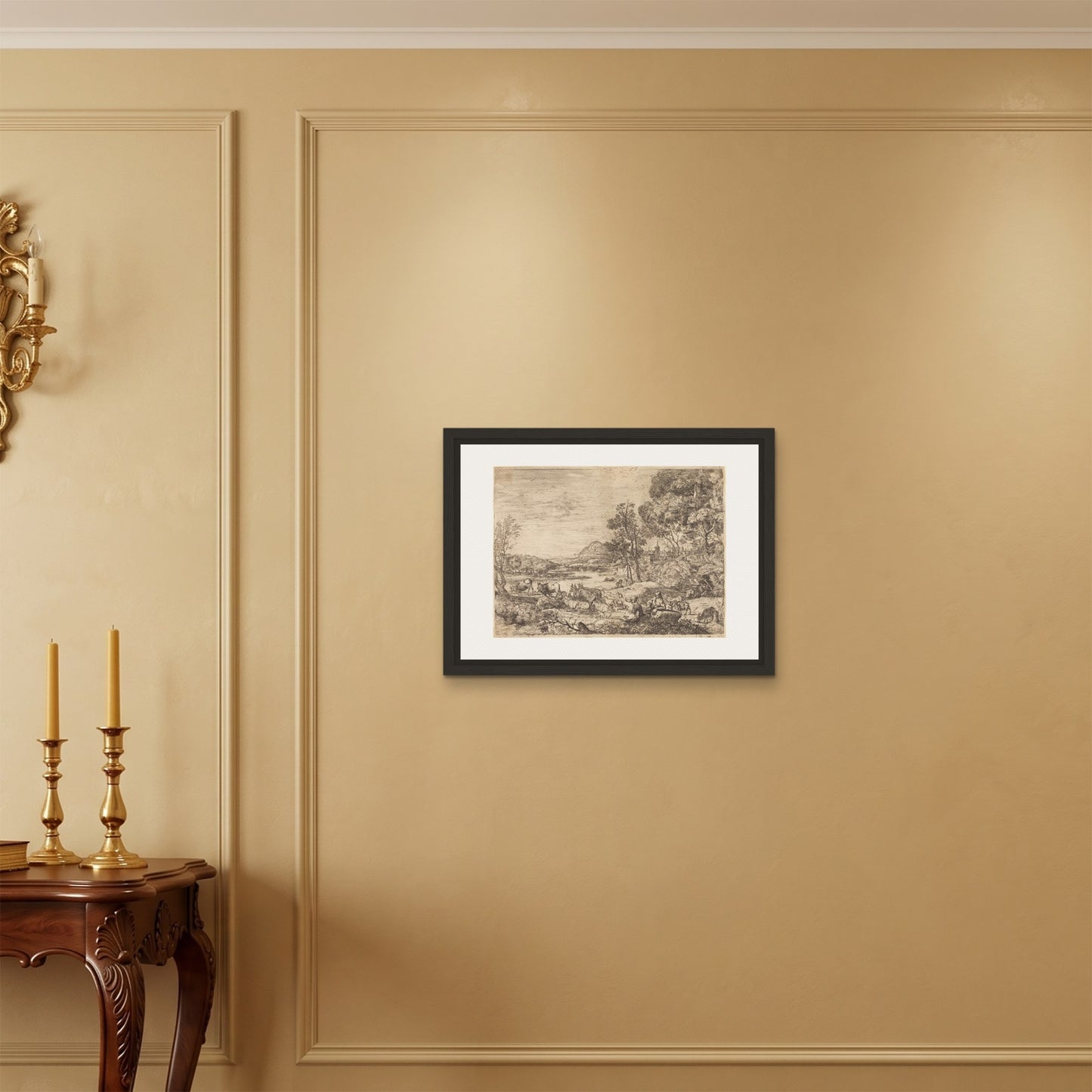Orlonzo - FRAMED CANVAS BLACK 6045cm2418 ROOM