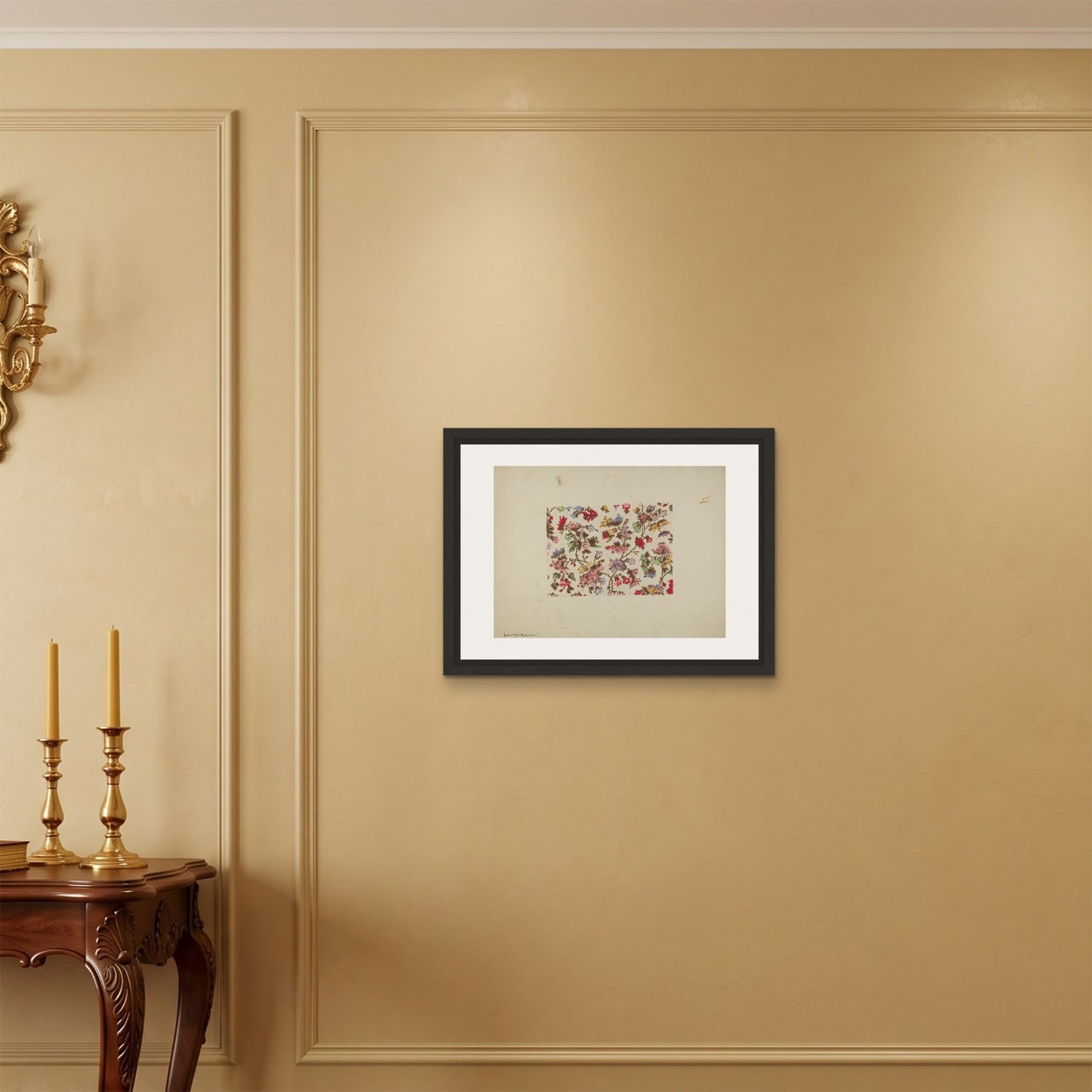 Orlonzo - FRAMED CANVAS BLACK 6045cm2418 ROOM