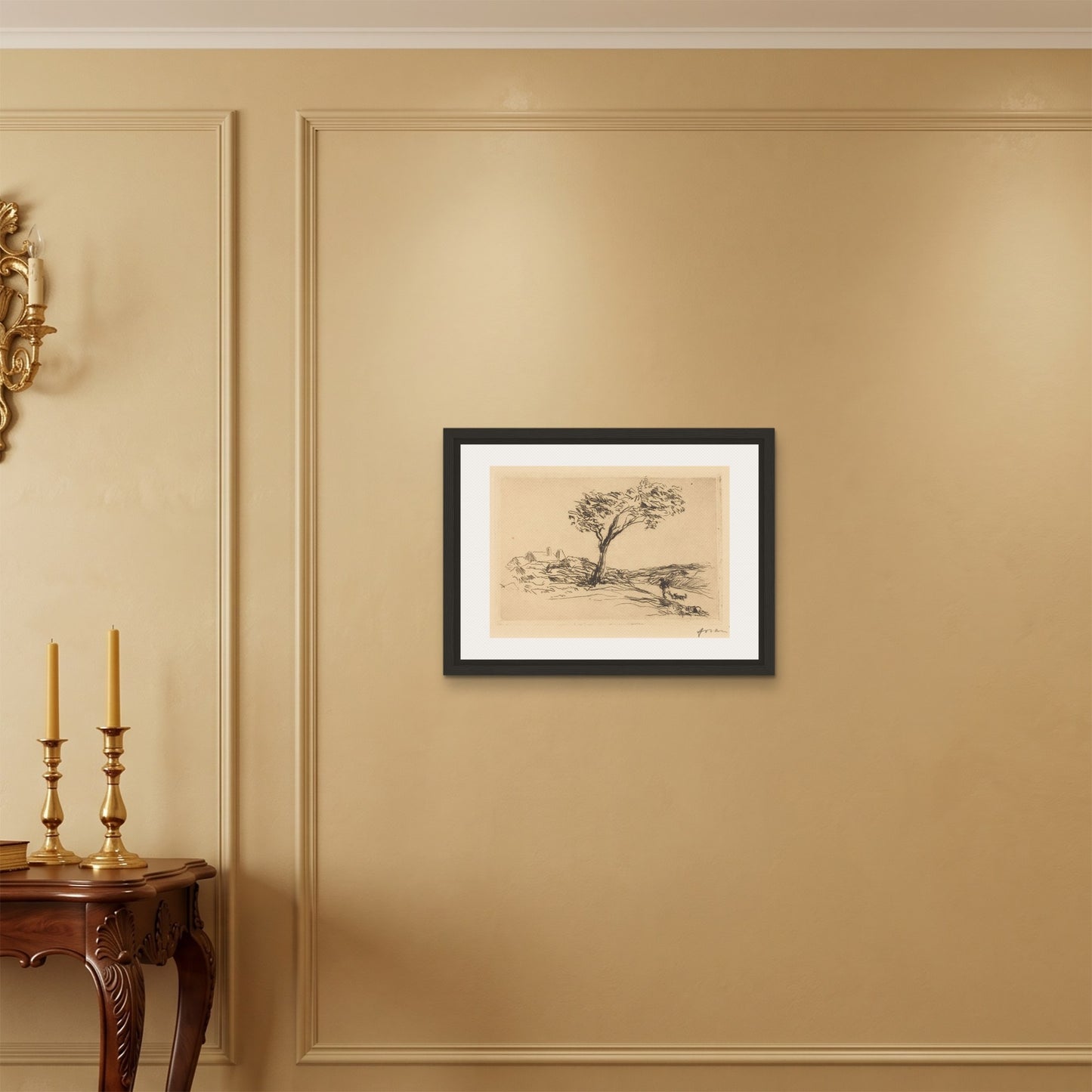 Orlonzo - FRAMED CANVAS BLACK 6045cm2418 ROOM