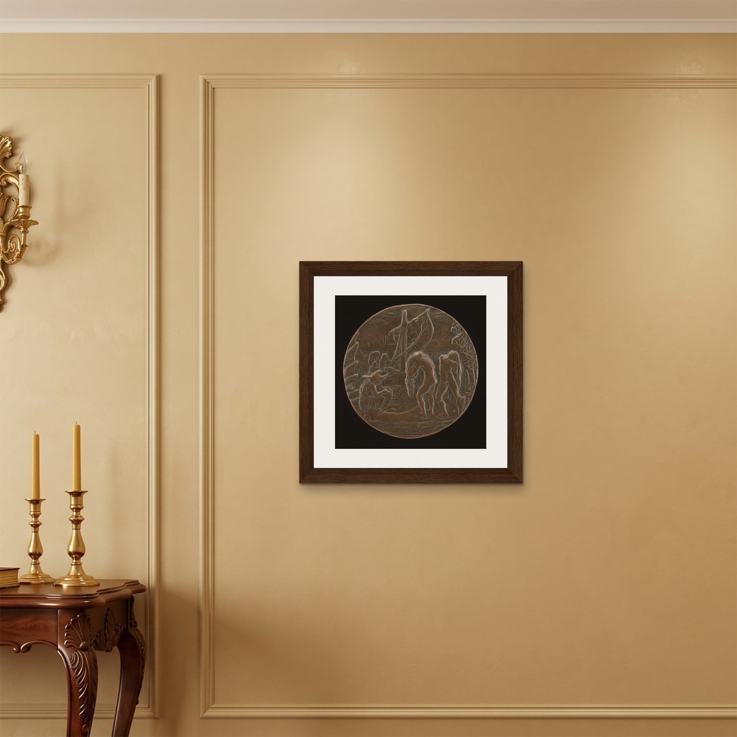 Orlonzo - FRAMED CANVAS BLACK 60x60cm24x24 ROOM