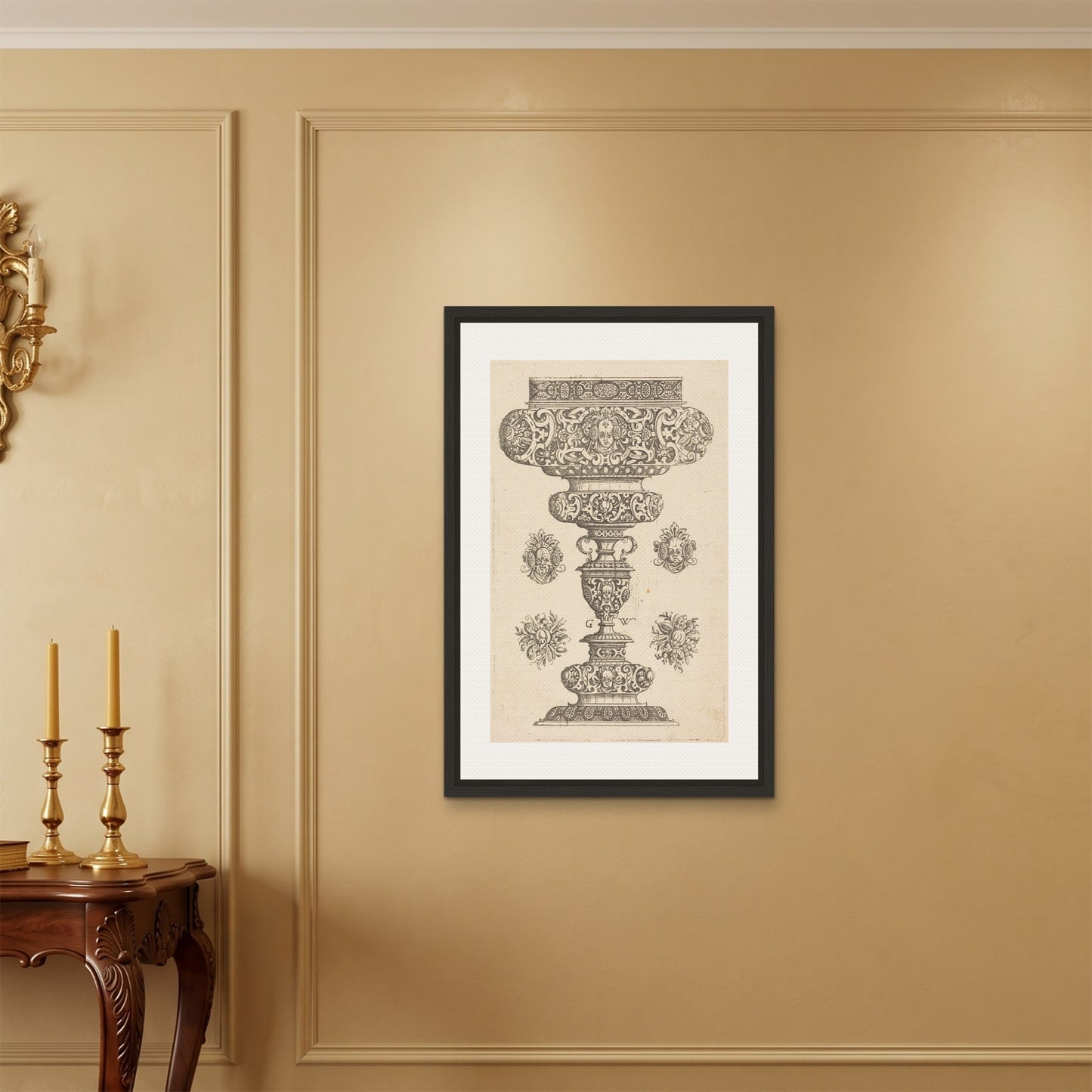 Orlonzo - FRAMED CANVAS BLACK 60x90cm24x36 ROOM