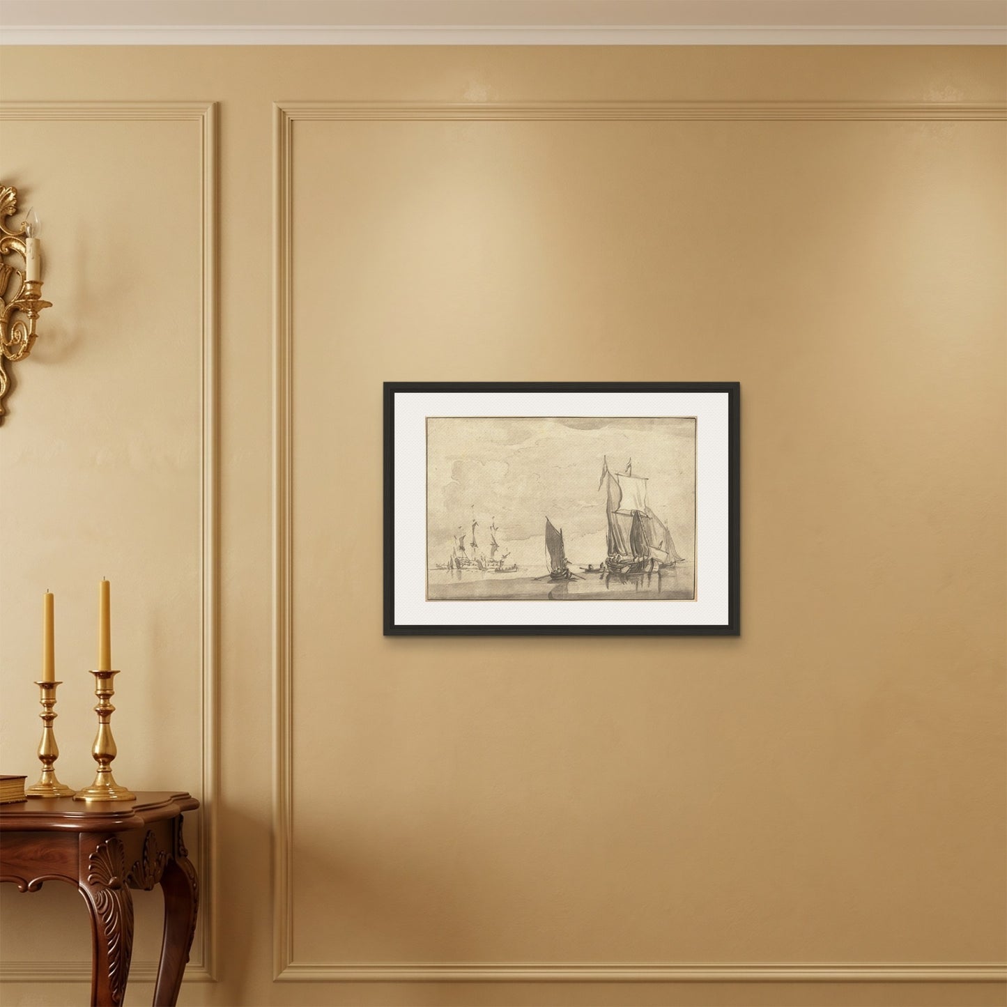 Orlonzo - FRAMED CANVAS BLACK 7050cm2820 ROOM