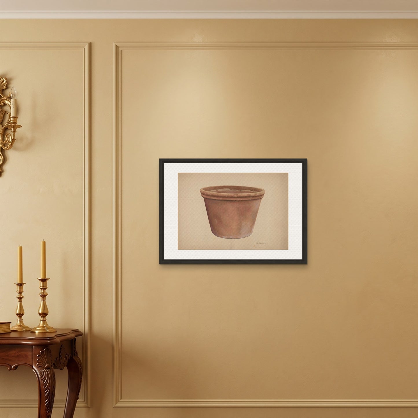 Orlonzo - FRAMED CANVAS BLACK 7050cm2820 ROOM