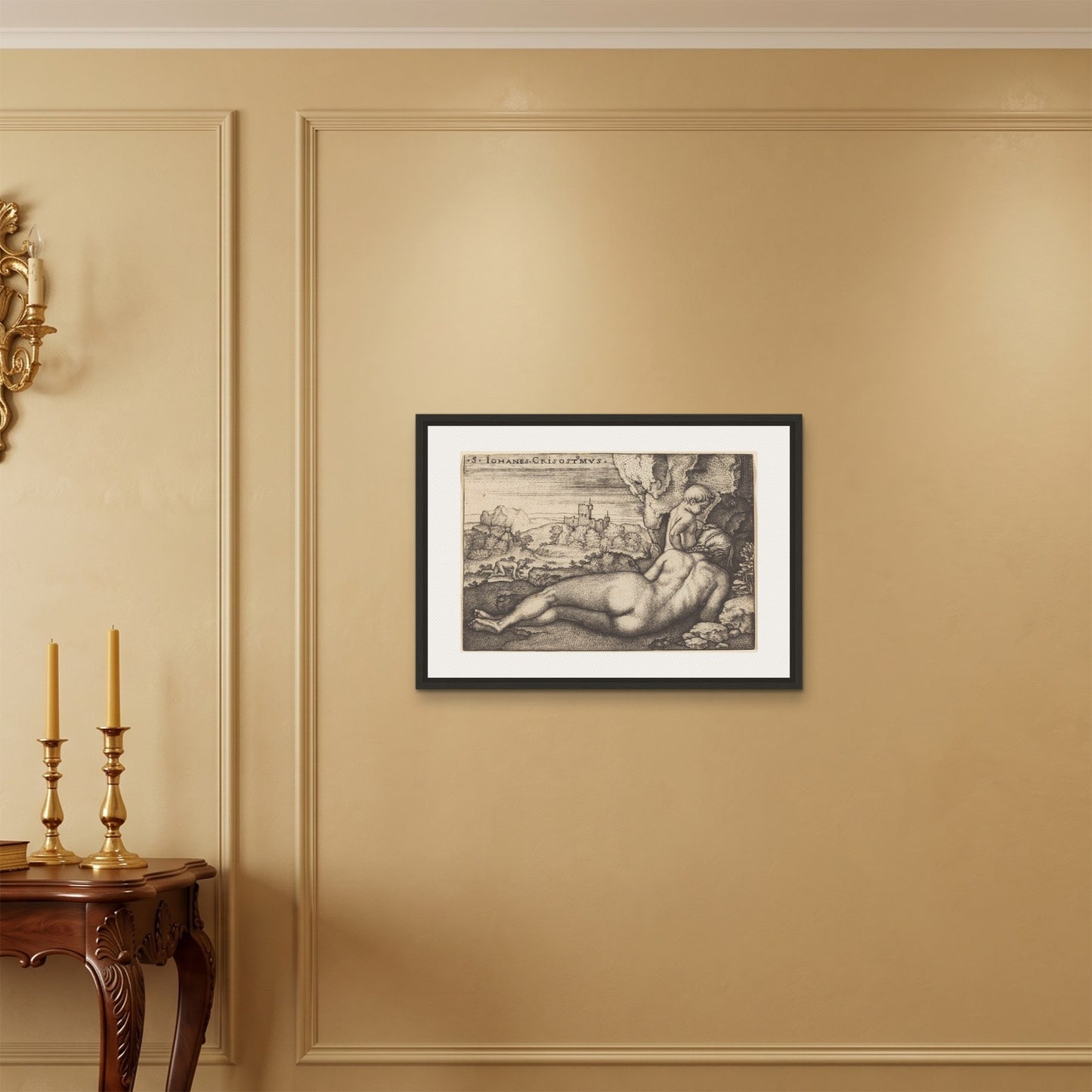 Orlonzo - FRAMED CANVAS BLACK 7050cm2820 ROOM