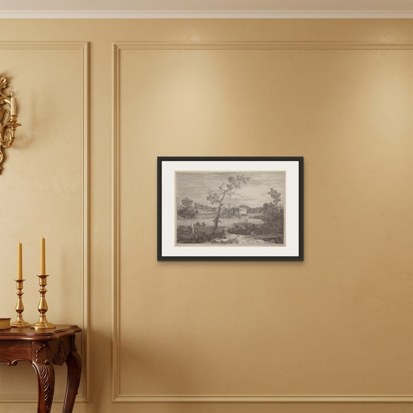 Orlonzo - FRAMED CANVAS BLACK 7050cm2820 ROOM