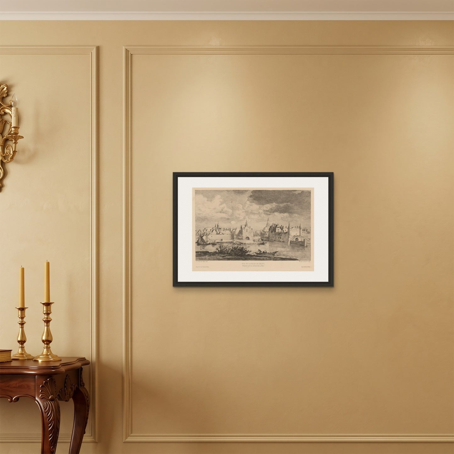 Orlonzo - FRAMED CANVAS BLACK 7050cm2820 ROOM