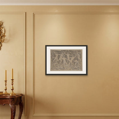 Orlonzo - FRAMED CANVAS BLACK 7050cm2820 ROOM
