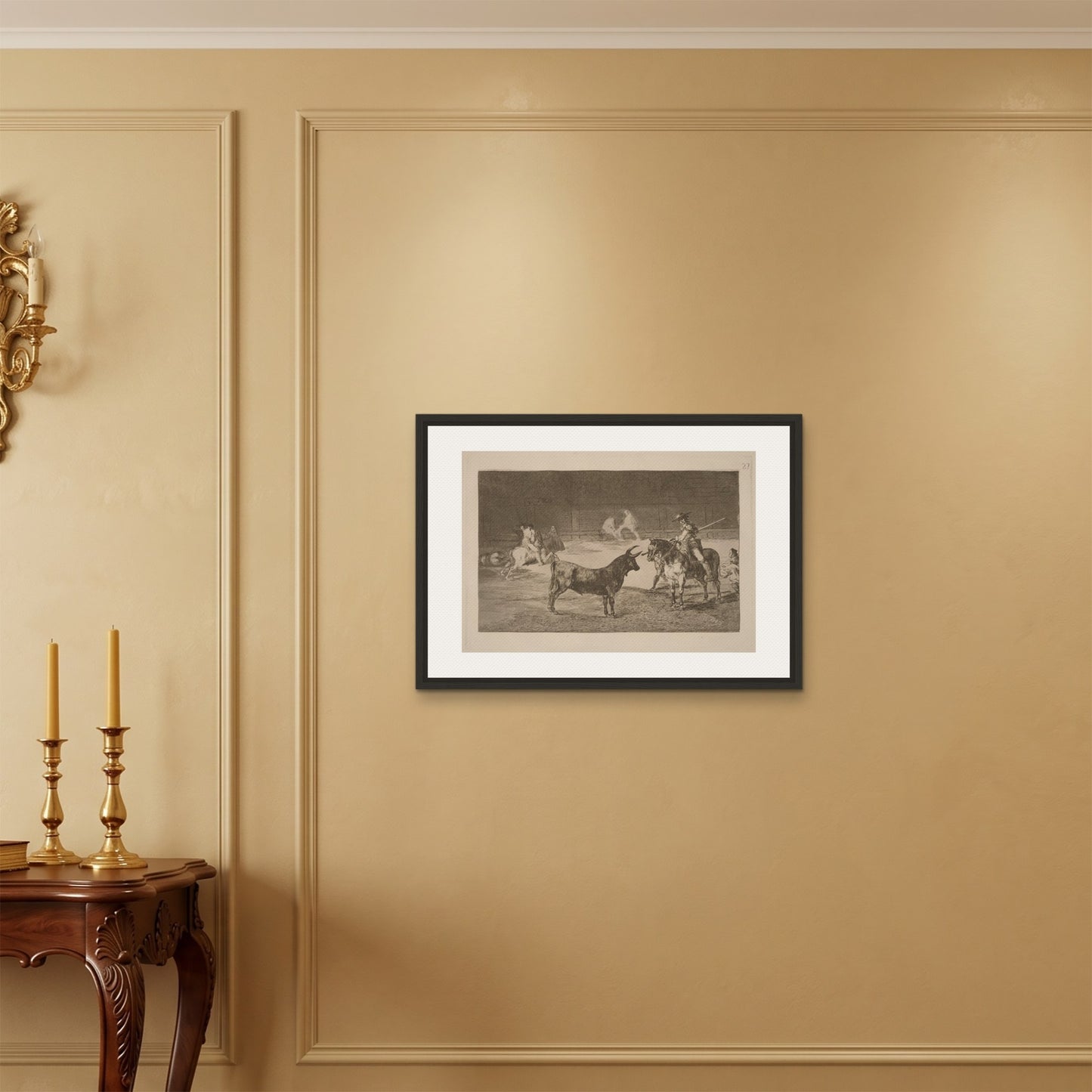 Orlonzo - FRAMED CANVAS BLACK 7050cm2820 ROOM
