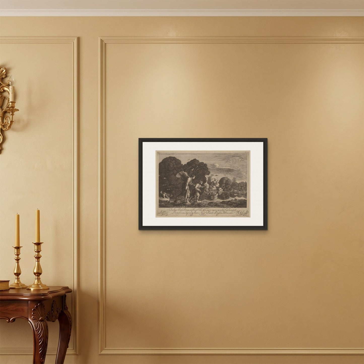 Orlonzo - FRAMED CANVAS BLACK 7050cm2820 ROOM