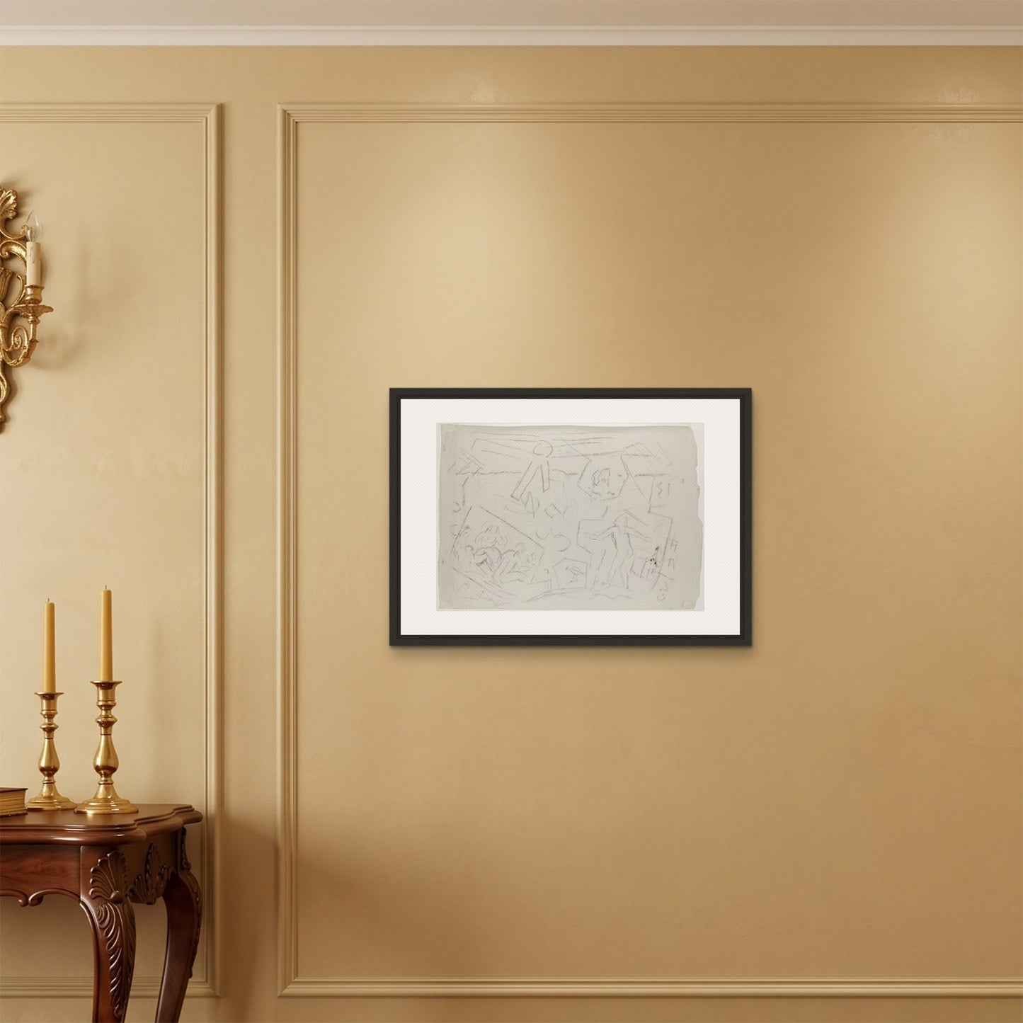 Orlonzo - FRAMED CANVAS BLACK 7050cm2820 ROOM