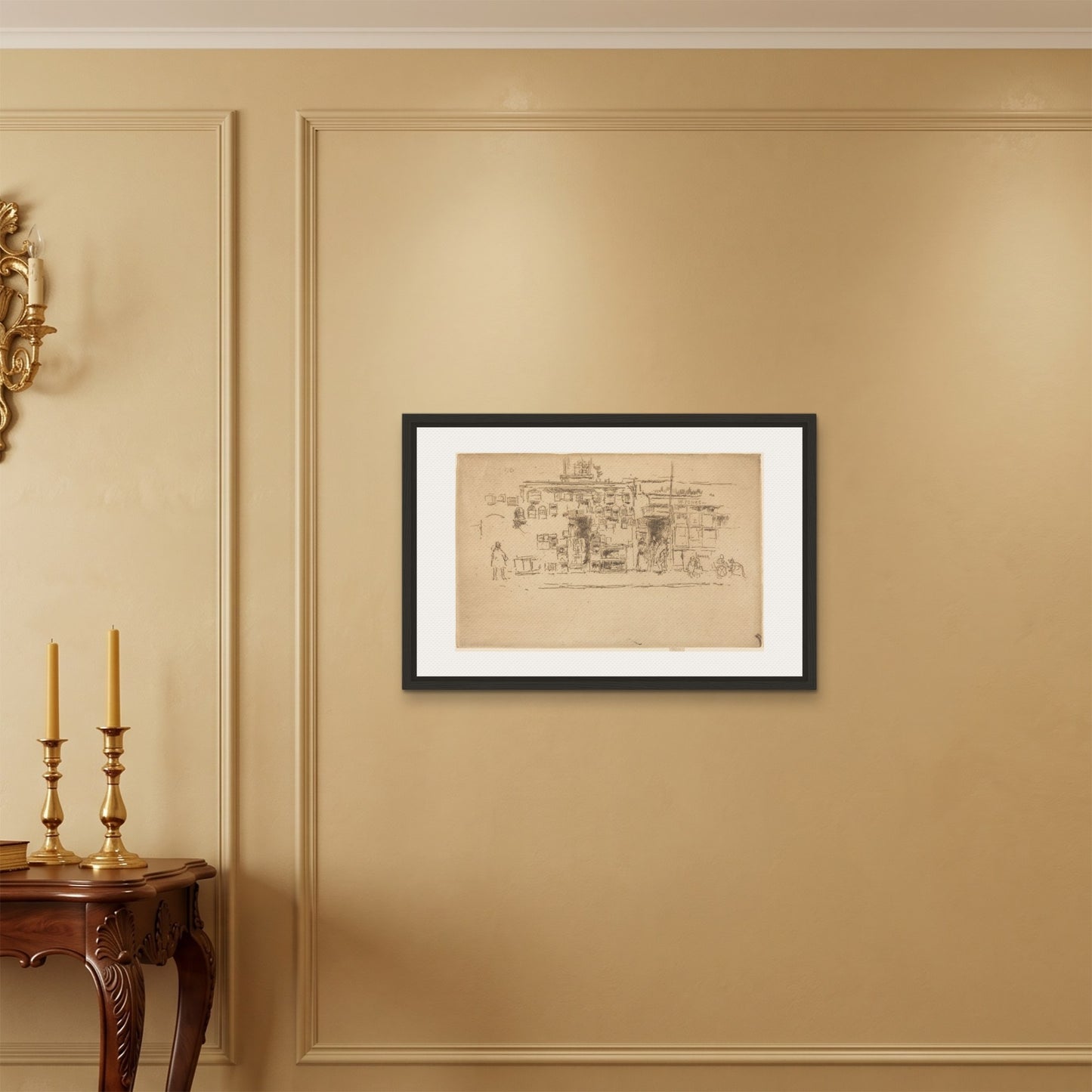 Orlonzo - FRAMED CANVAS BLACK 7550cm3020 ROOM