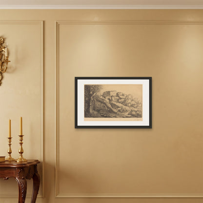 Orlonzo - FRAMED CANVAS BLACK 7550cm3020 ROOM