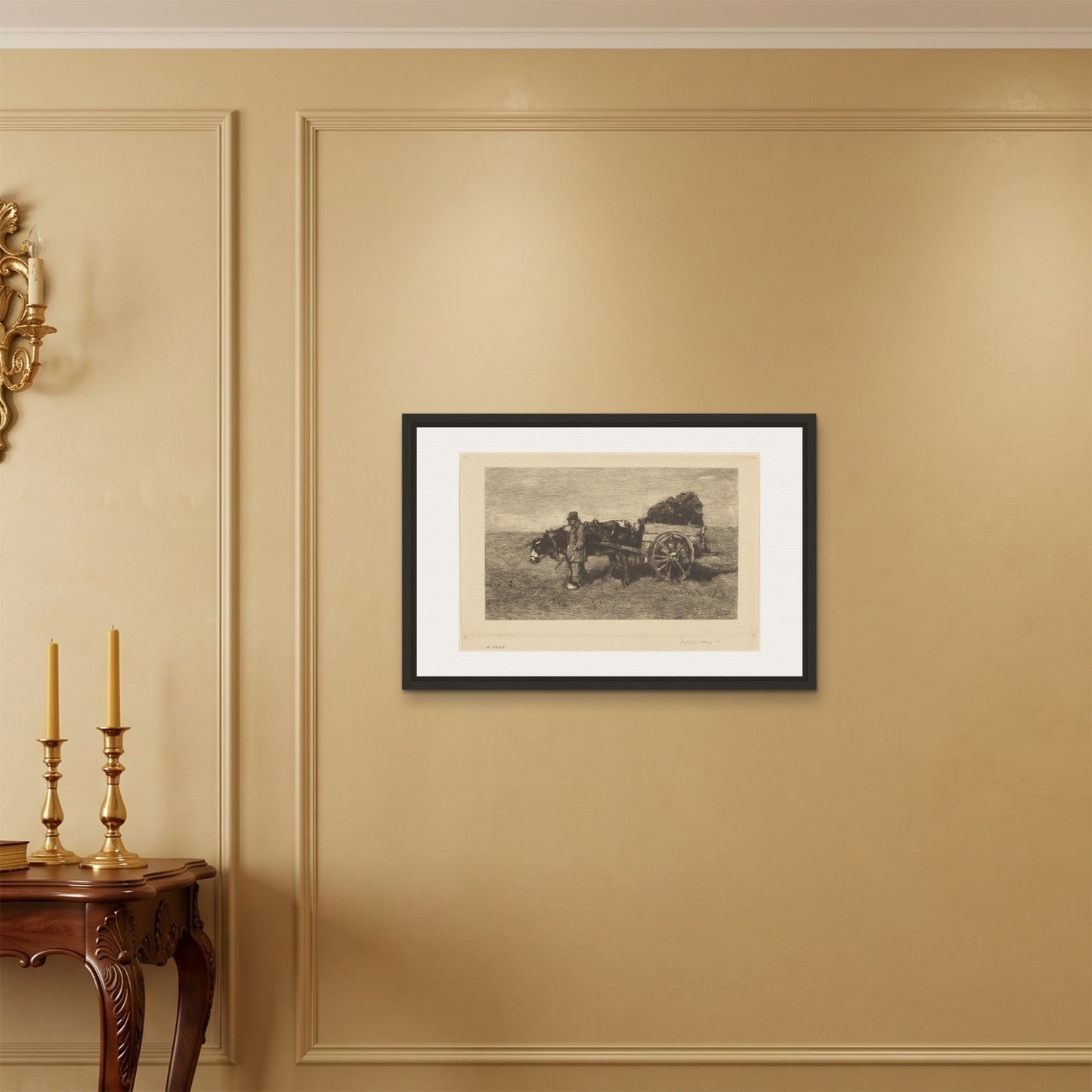 Orlonzo - FRAMED CANVAS BLACK 7550cm3020 ROOM