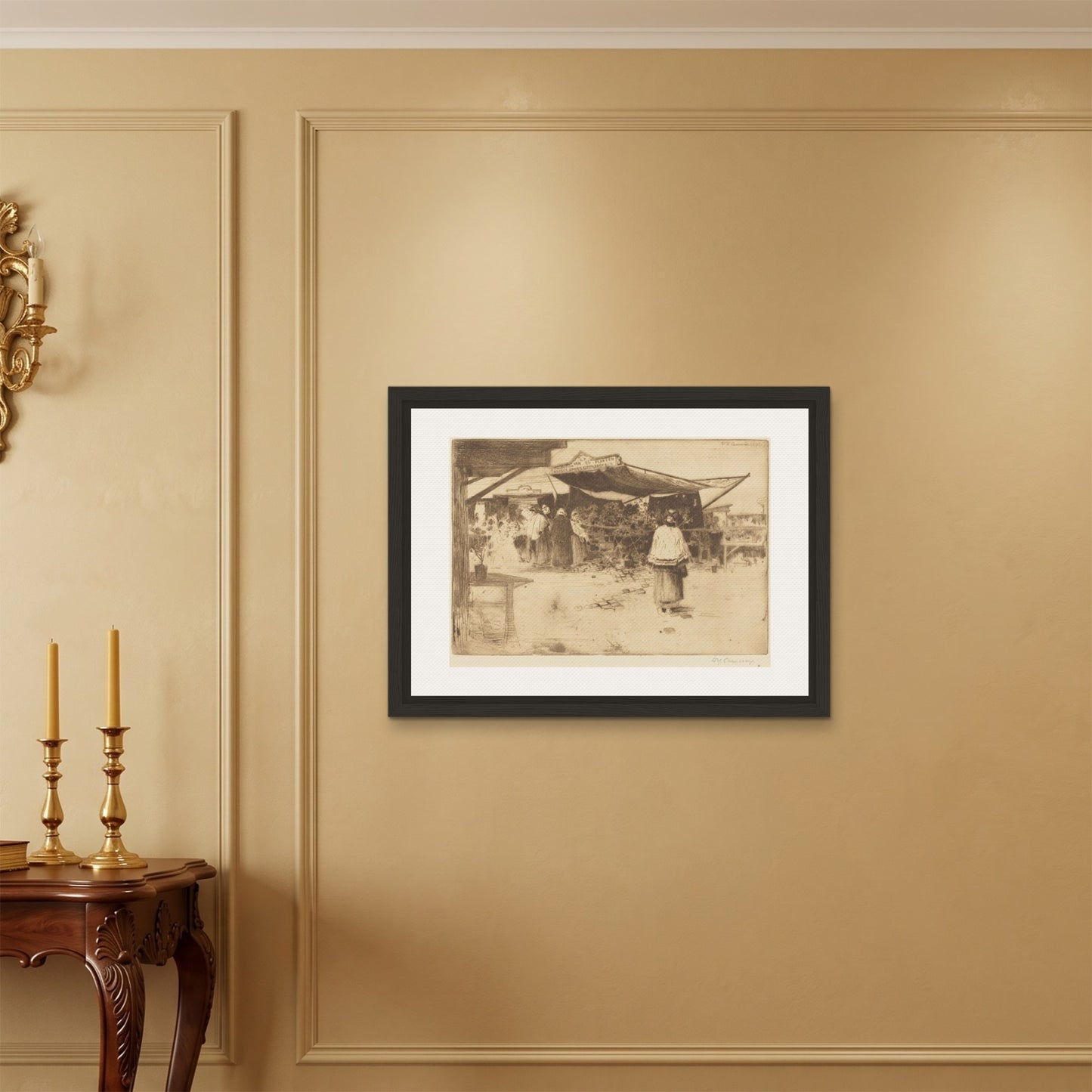 Orlonzo - FRAMED CANVAS BLACK 8060cm3224 ROOM