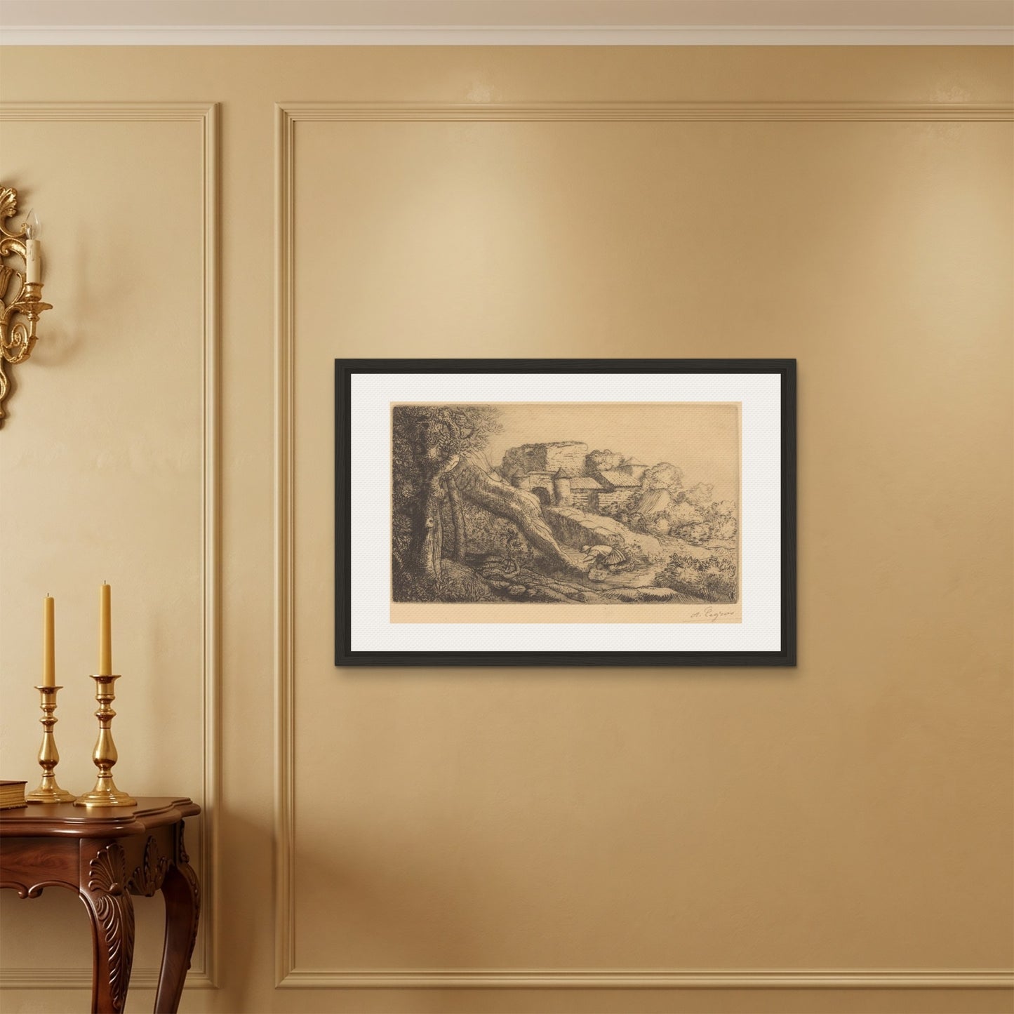 Orlonzo - FRAMED CANVAS BLACK 9060cm3624 ROOM