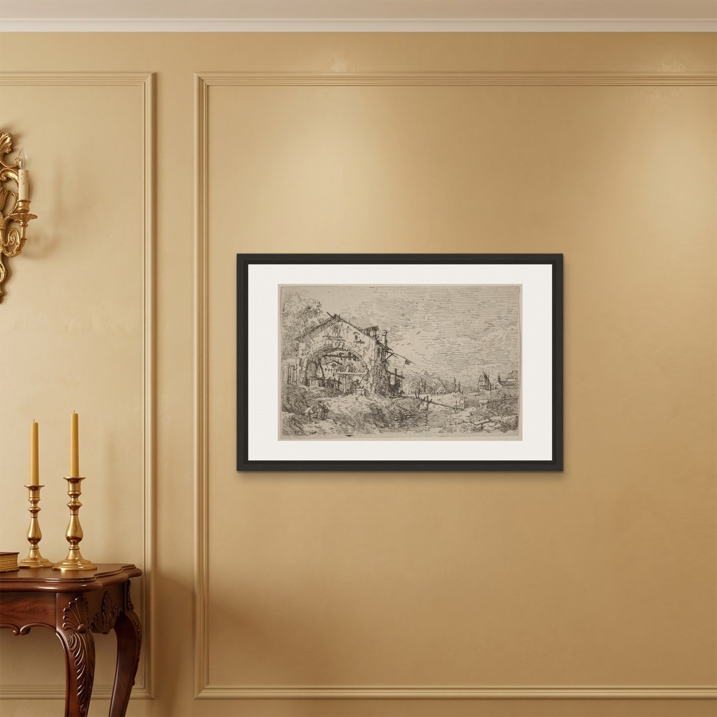 Orlonzo - FRAMED CANVAS BLACK 9060cm3624 ROOM