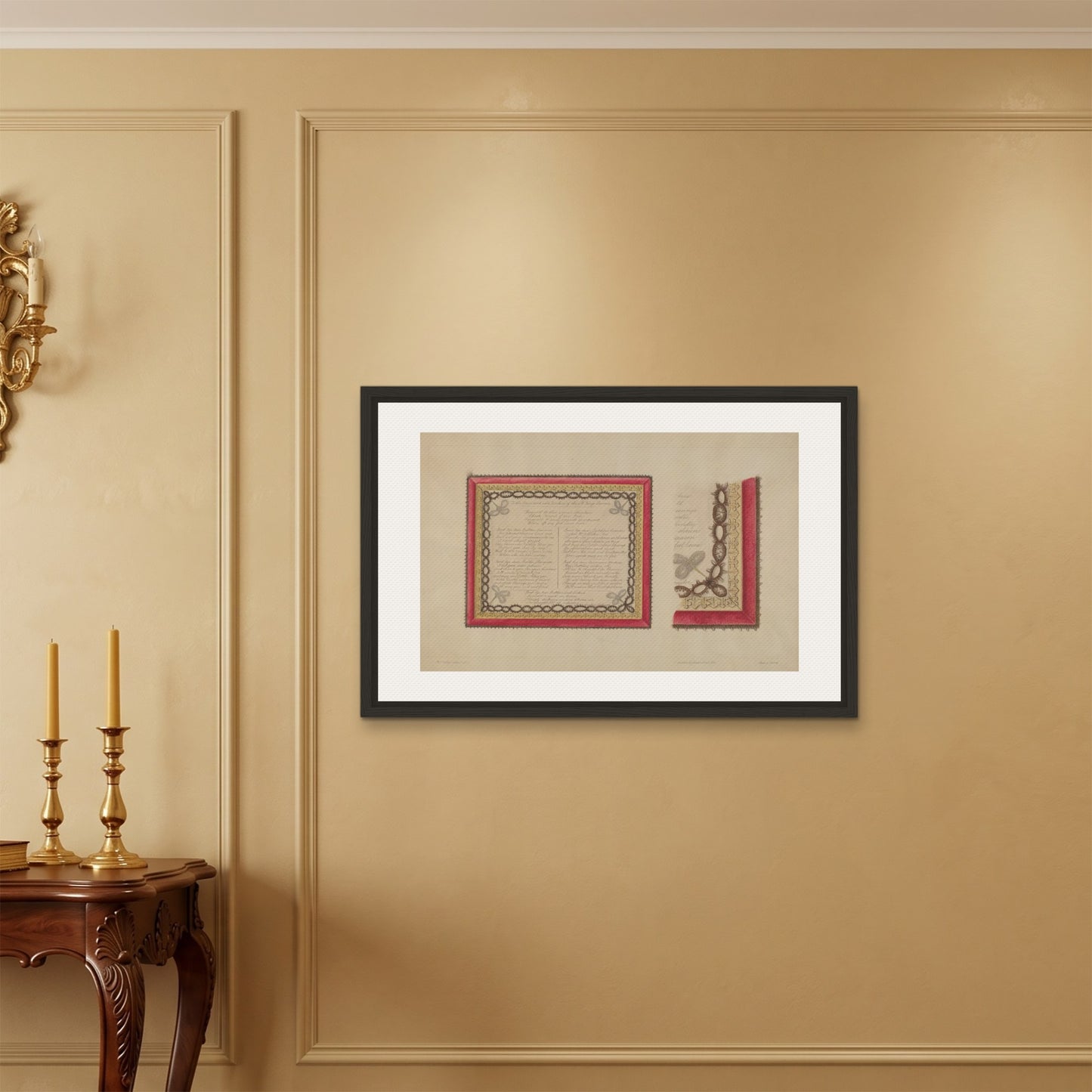 Orlonzo - FRAMED CANVAS BLACK 9060cm3624 ROOM