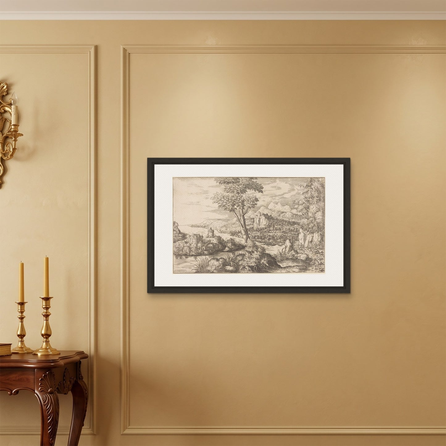 Orlonzo - FRAMED CANVAS BLACK 9060cm3624 ROOM