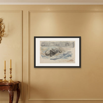 Orlonzo - FRAMED CANVAS BLACK 9060cm3624 ROOM