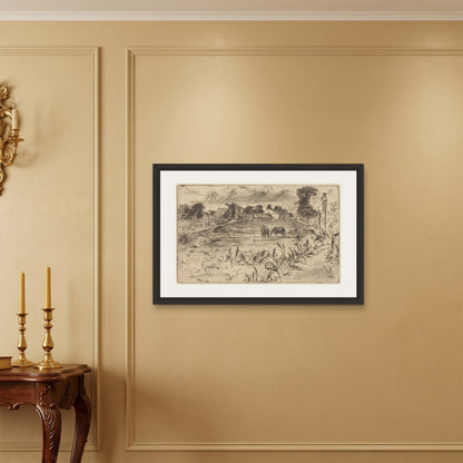 Orlonzo - FRAMED CANVAS BLACK 9060cm3624 ROOM