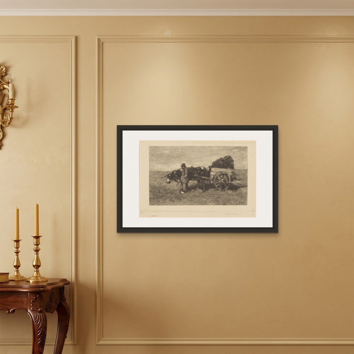 Orlonzo - FRAMED CANVAS BLACK 9060cm3624 ROOM