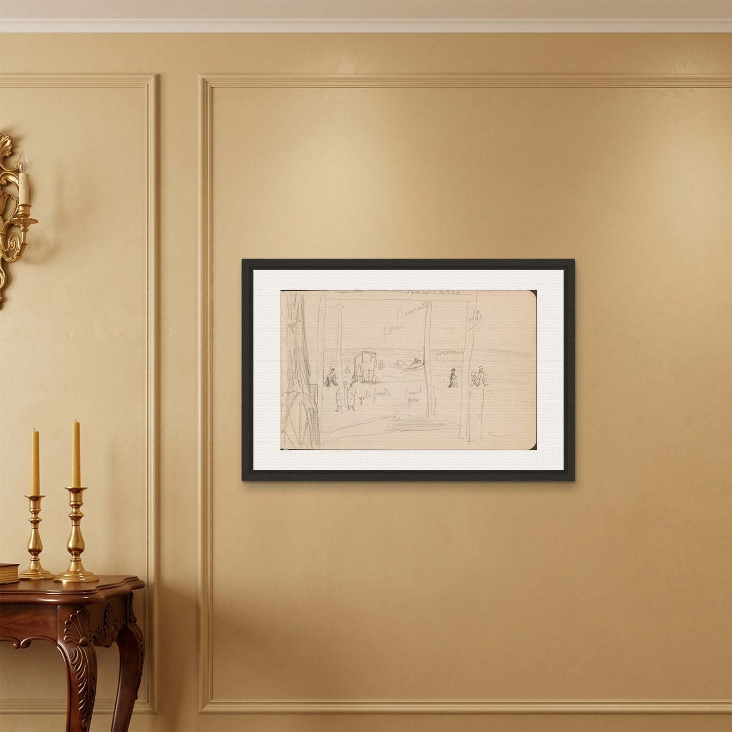 Orlonzo - FRAMED CANVAS BLACK 9060cm3624 ROOM