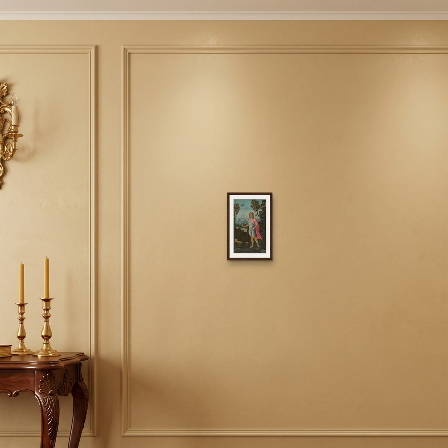 Orlonzo - FRAMED CANVAS DARK WOOD 20x30cm8x12 ROOM