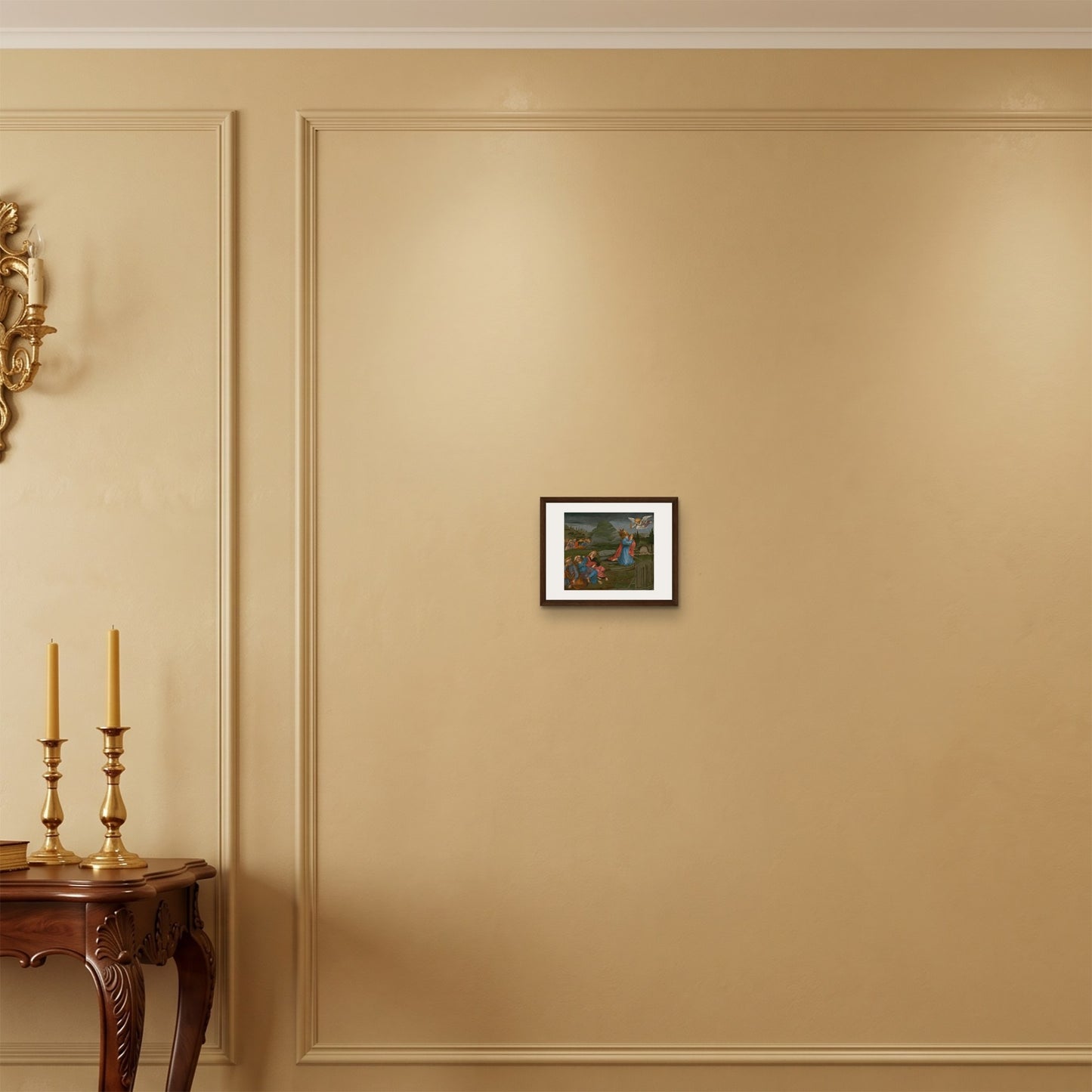 Orlonzo - FRAMED CANVAS DARK WOOD 2520cm108 ROOM