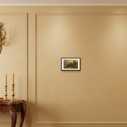 Orlonzo - FRAMED CANVAS DARK WOOD 3020cm128 ROOM