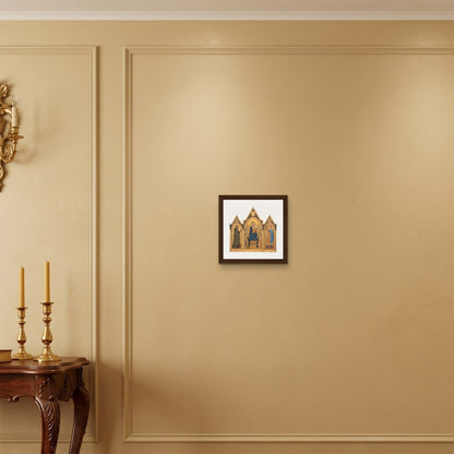 Orlonzo - FRAMED CANVAS DARK WOOD 3030cm1212 ROOM