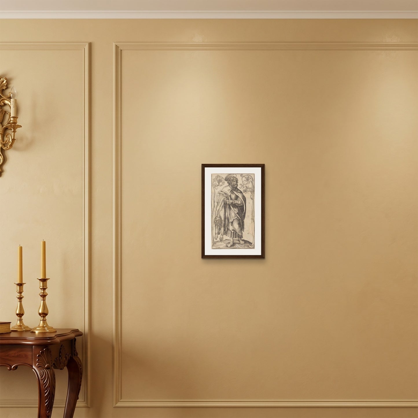 Orlonzo - FRAMED CANVAS DARK WOOD 30x45cm12x18 ROOM