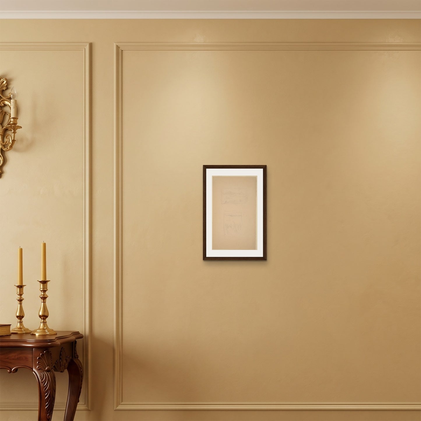 Orlonzo - FRAMED CANVAS DARK WOOD 30x45cm12x18 ROOM