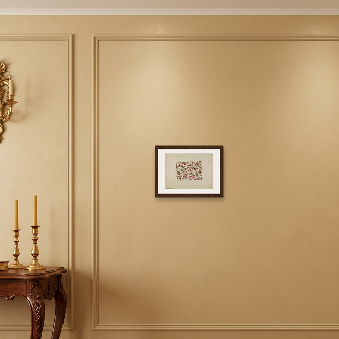 Orlonzo - FRAMED CANVAS DARK WOOD 4030cm1612 ROOM