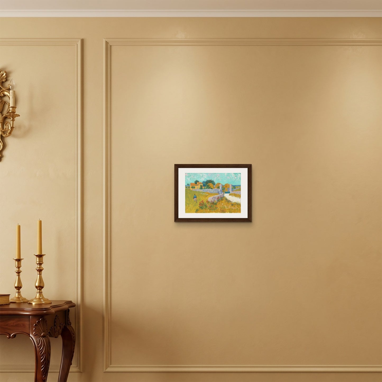 Orlonzo - FRAMED CANVAS DARK WOOD 4030cm1612 ROOM