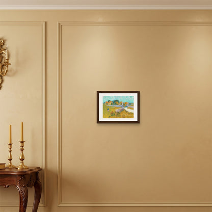 Orlonzo - FRAMED CANVAS DARK WOOD 4030cm1612 ROOM