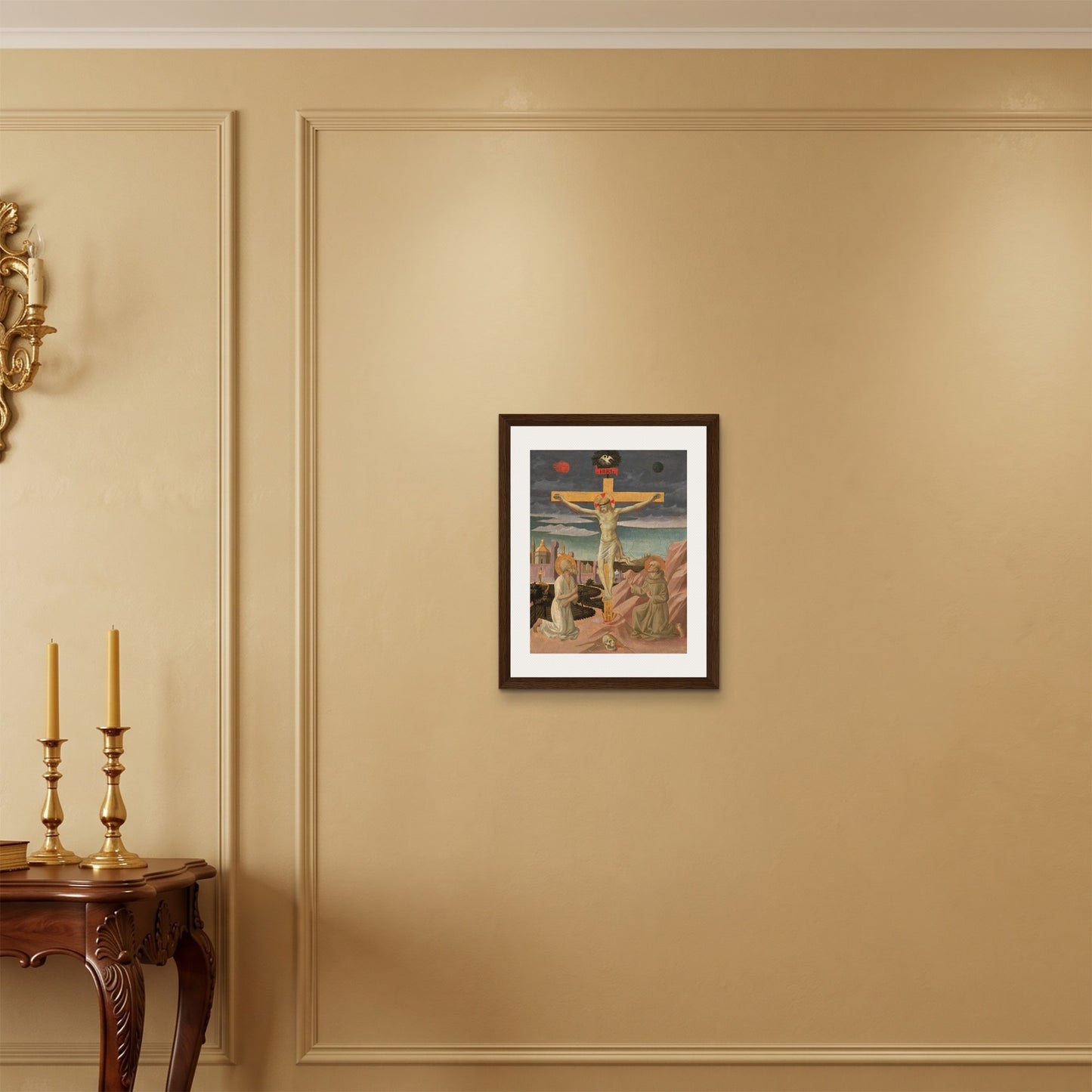 Orlonzo - FRAMED CANVAS DARK WOOD 40x50cm16x20 ROOM