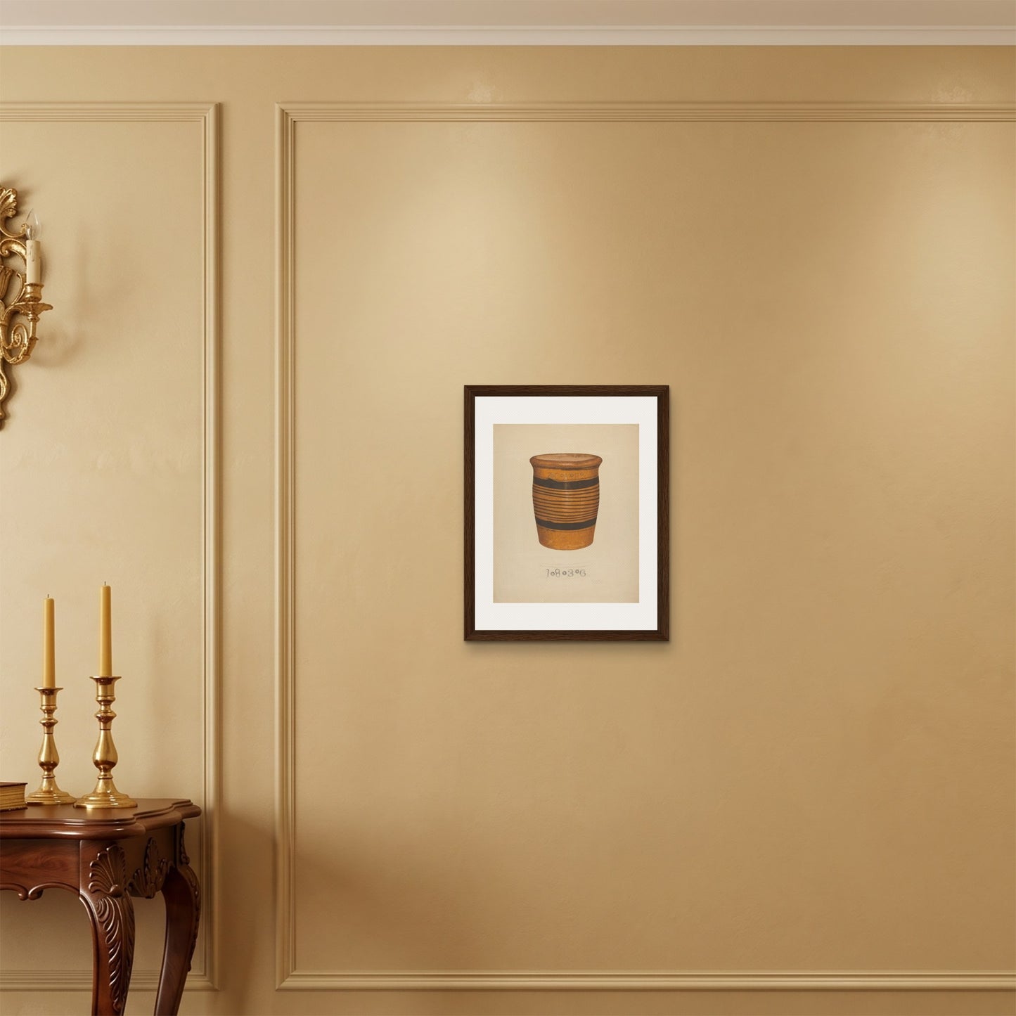 Orlonzo - FRAMED CANVAS DARK WOOD 40x50cm16x20 ROOM