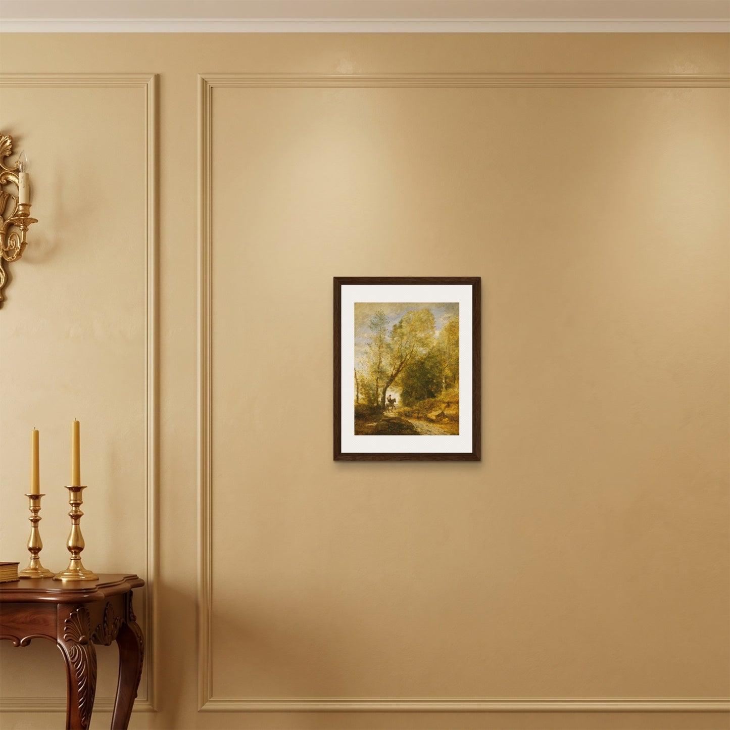 Orlonzo - FRAMED CANVAS DARK WOOD 40x50cm16x20 ROOM
