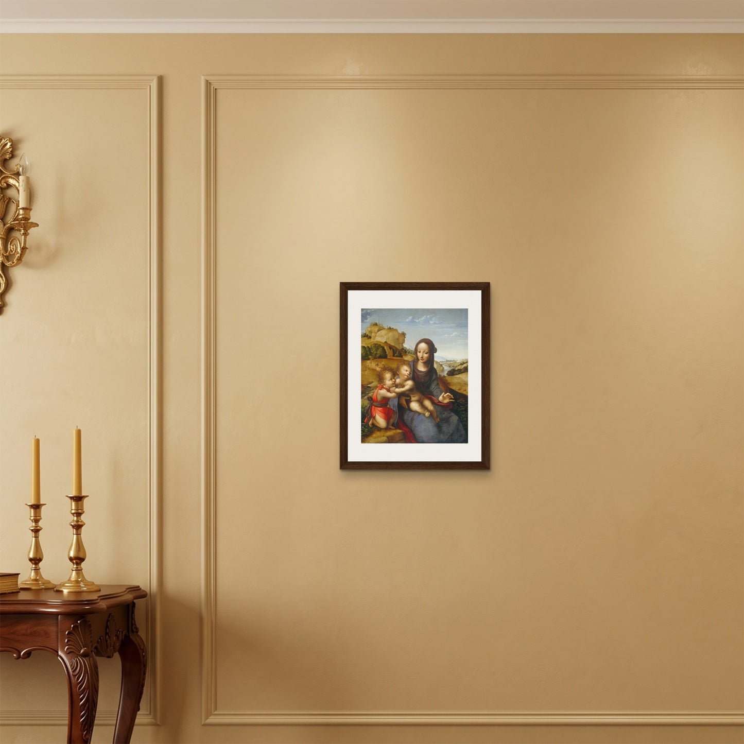 Orlonzo - FRAMED CANVAS DARK WOOD 40x50cm16x20 ROOM