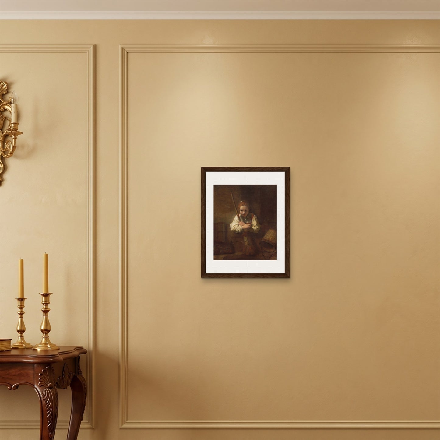 Orlonzo - FRAMED CANVAS DARK WOOD 40x50cm16x20 ROOM