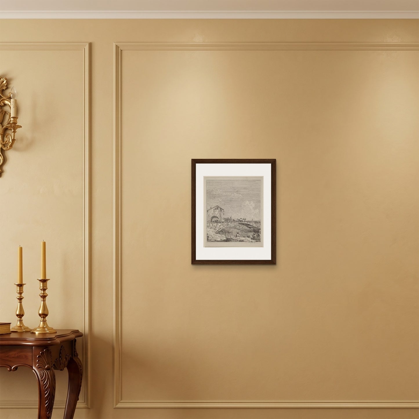 Orlonzo - FRAMED CANVAS DARK WOOD 40x50cm16x20 ROOM