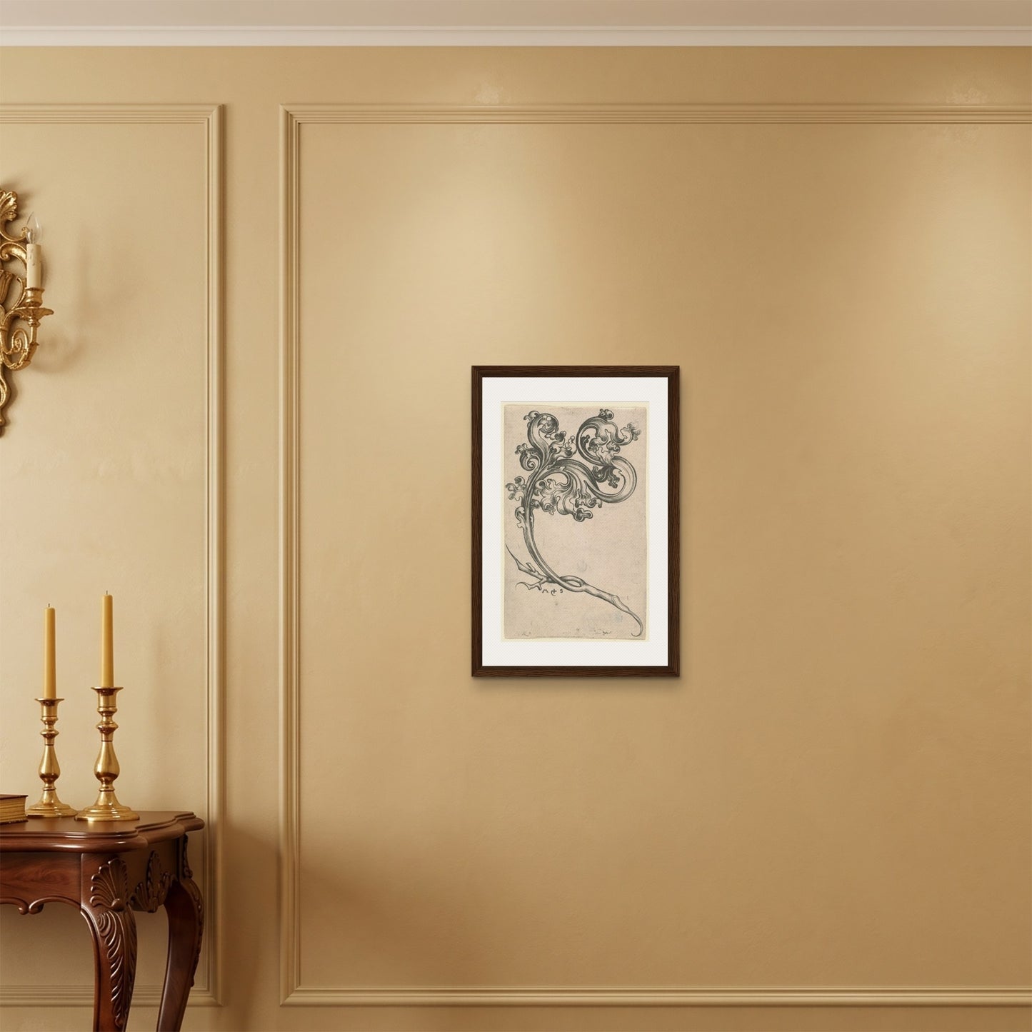 Orlonzo - FRAMED CANVAS DARK WOOD 40x60cm16x24 ROOM