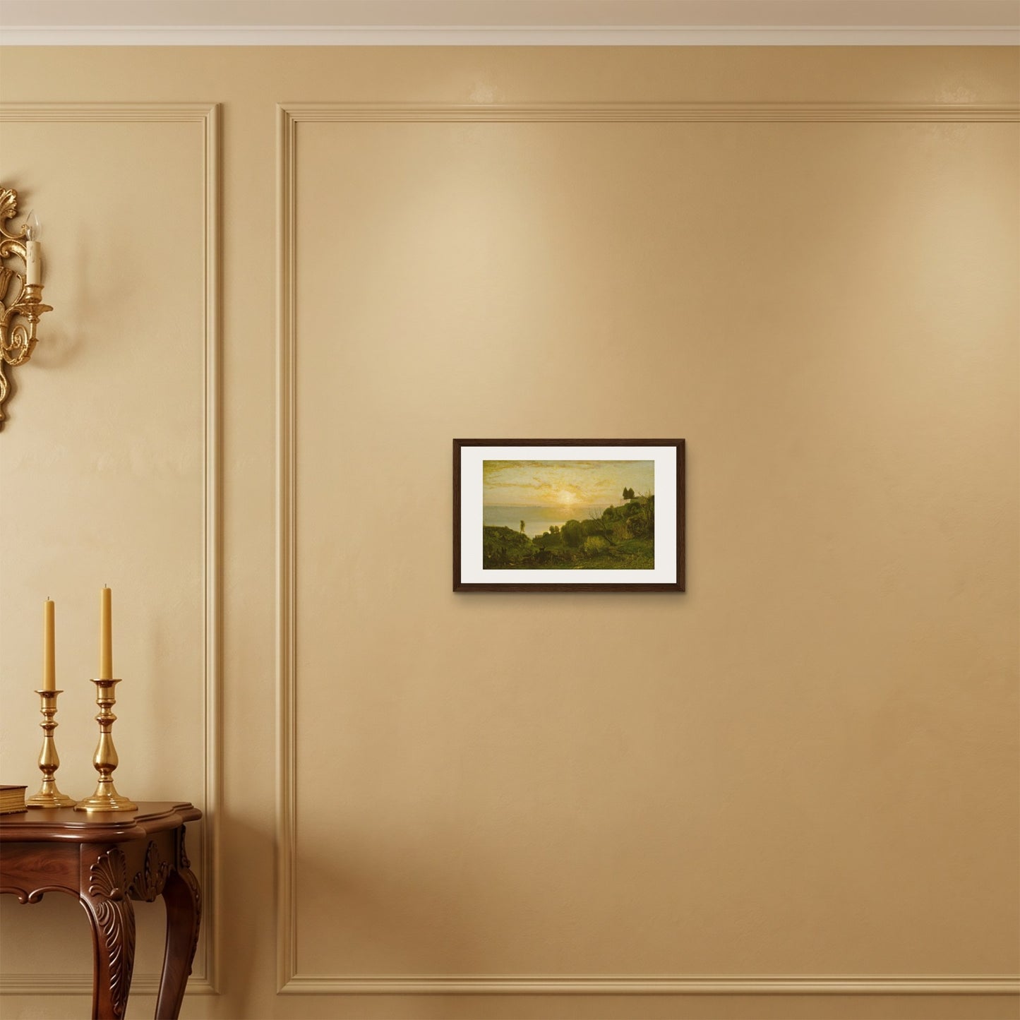 Orlonzo - FRAMED CANVAS DARK WOOD 4530cm1812 ROOM