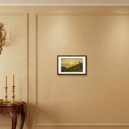 Orlonzo - FRAMED CANVAS DARK WOOD 4530cm1812 ROOM