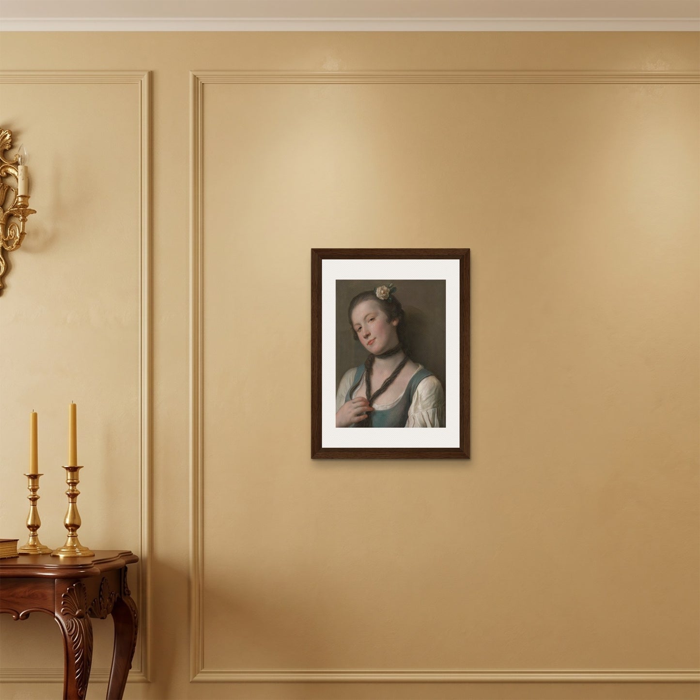 Orlonzo - FRAMED CANVAS DARK WOOD 45x60cm18x24 ROOM