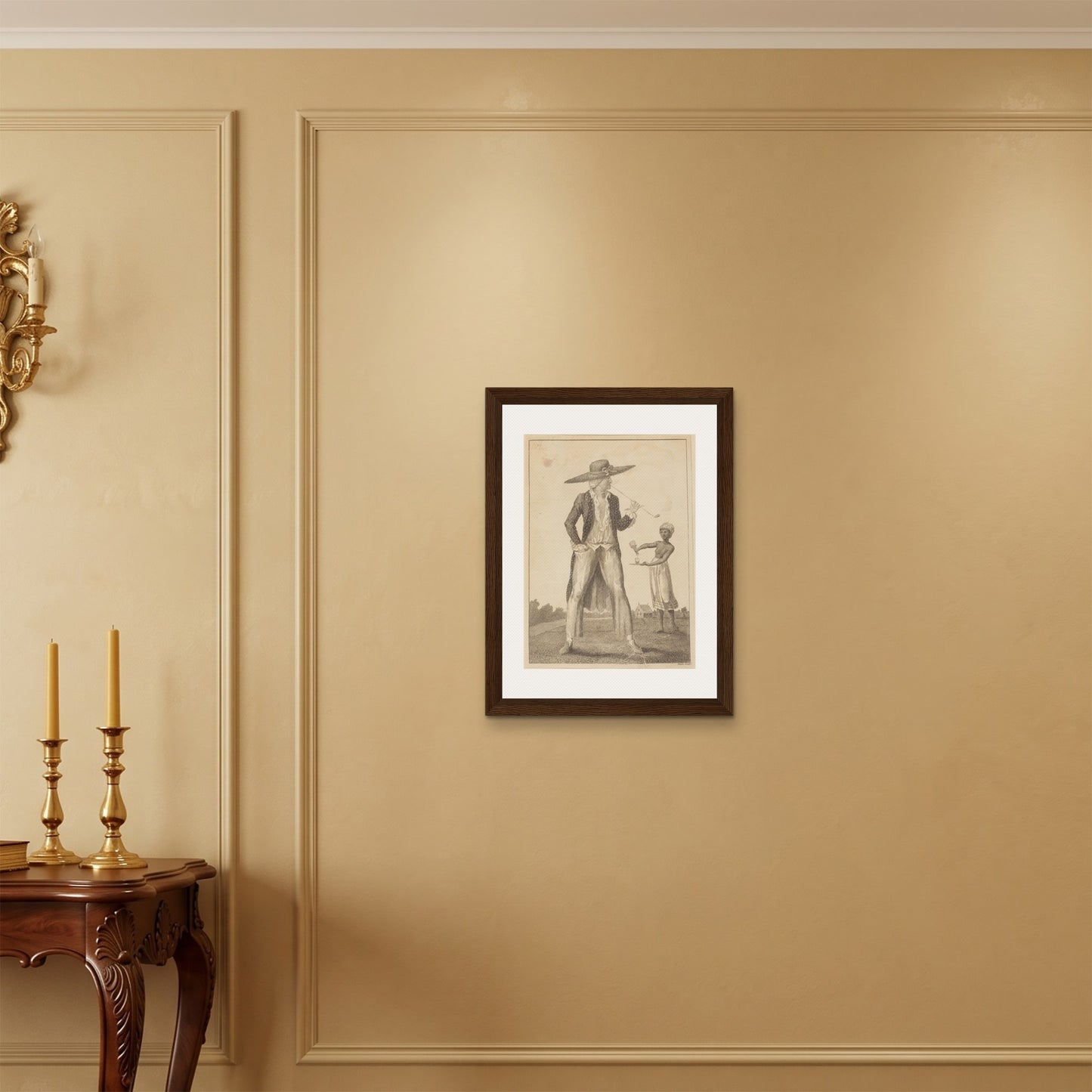 Orlonzo - FRAMED CANVAS DARK WOOD 45x60cm18x24 ROOM