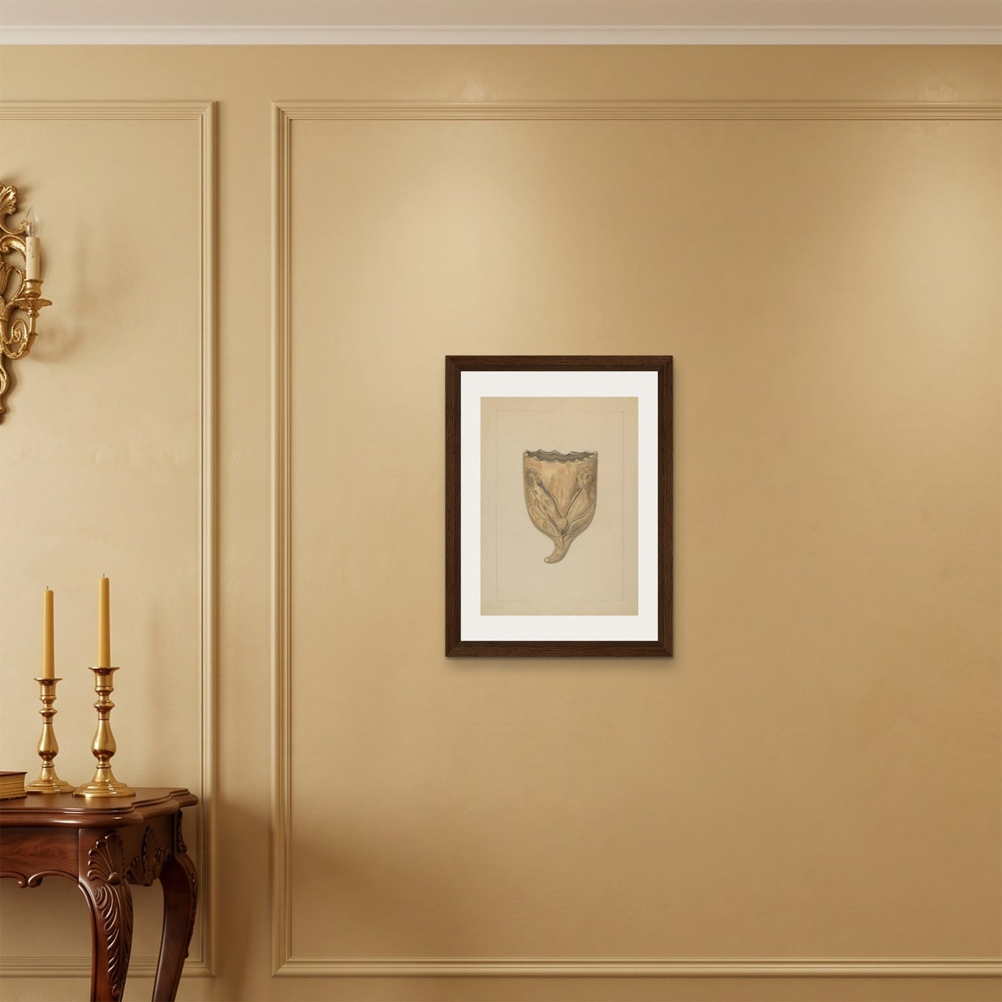 Orlonzo - FRAMED CANVAS DARK WOOD 45x60cm18x24 ROOM