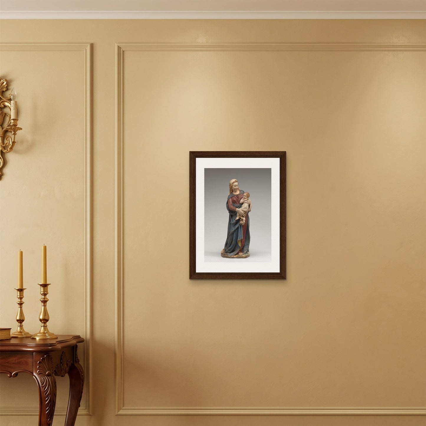 Orlonzo - FRAMED CANVAS DARK WOOD 45x60cm18x24 ROOM