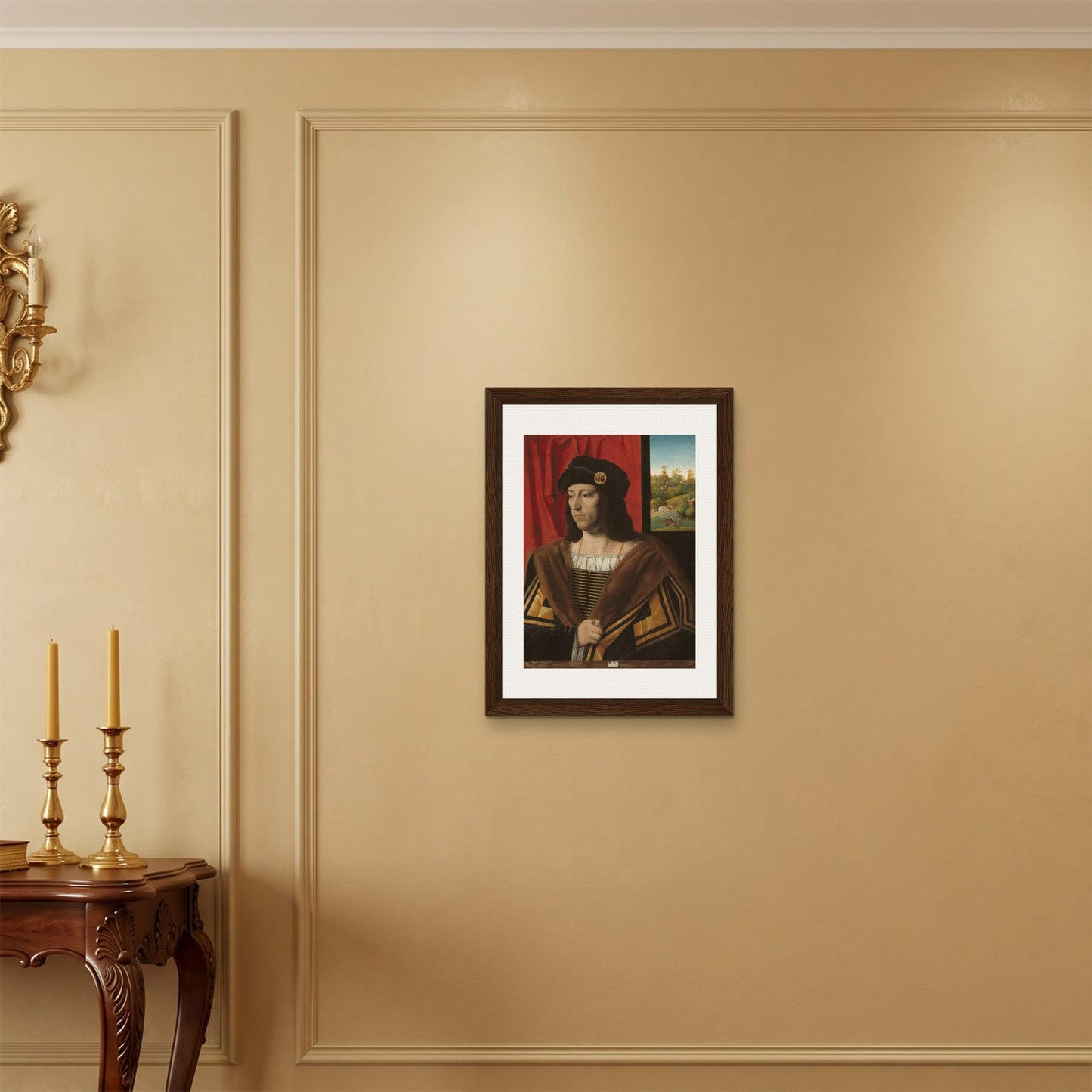 Orlonzo - FRAMED CANVAS DARK WOOD 45x60cm18x24 ROOM